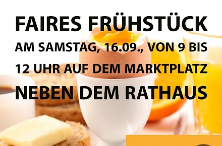 Faires Frühstück am 16.09.